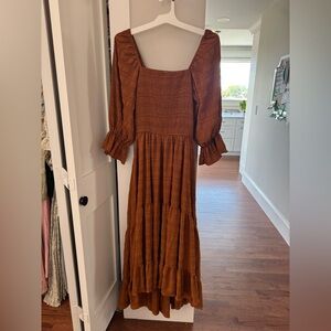 Burnt orange Joyfolie maxi dress, size M